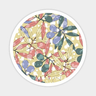 Olives branches pattern Magnet